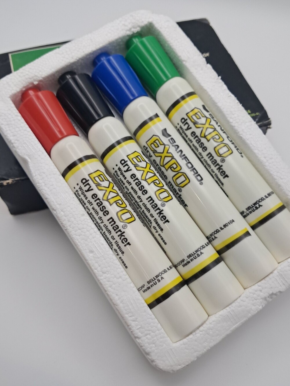 Vintage Sanford EXPO Dry-Erase Marker 4-Color Set – Model 83074